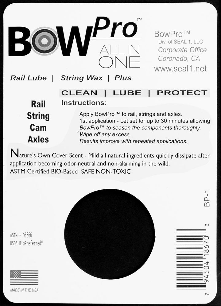 BOW Pro Combination Premium Rail Lube & String Wax 1 oz Jar