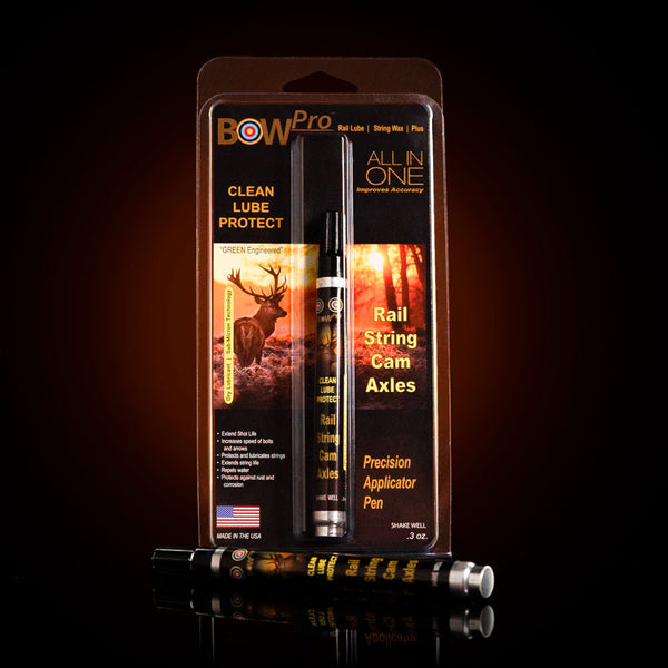 BOW Pro Combination Premium Rail Lube & String Wax Push Pen Applicator