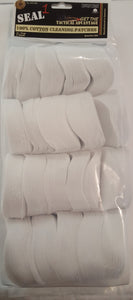 12-16 ga 3" 100% Cotton Cleaning Patches Bag of 500