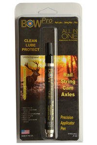 BOW Pro Combination Premium Rail Lube and String Wax Push Pen Applicator