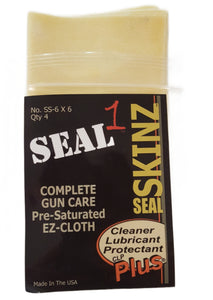 SEAL SKINZ Pre-Saturated EZ CLOTHS  4 ea.  6"x6" Cotton Cloths