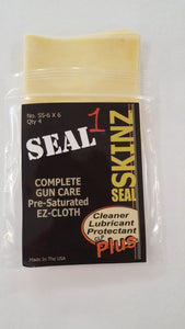 SEAL SKINZ Pre-Saturated EZ CLOTHS  4 ea.  6"x6" Cotton Cloths
